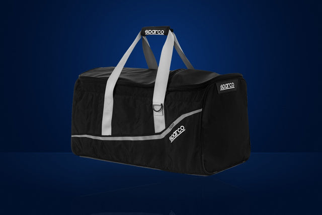 Sparco Trip Travel Bag, 66 x 38 x 35 cm – Black / Silver