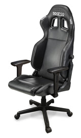 Sparco Icon Office Chair (Leather) – Black