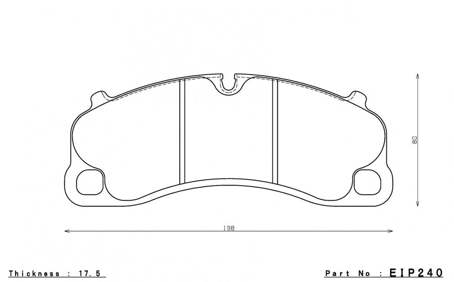 Endless Front Brake Pads MX72 Plus for Porsche 911 GT3 / GT3RS (992)