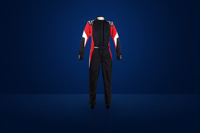 Sparco Competition Lady Race Suit – Black / Red / White