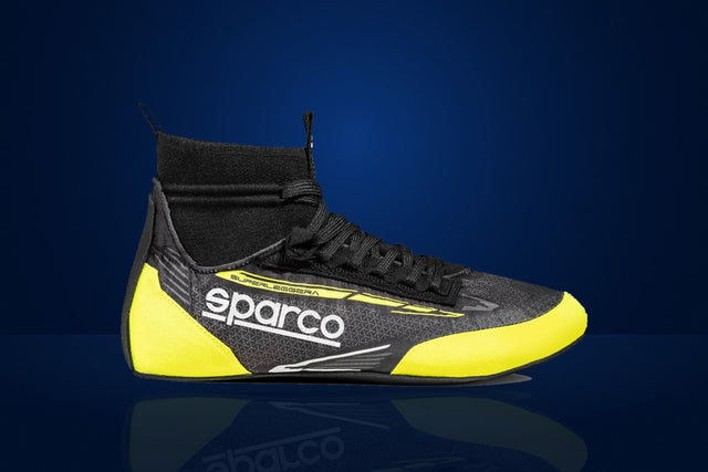 Sparco Superleggera Racing Shoes – Black / Fluo Yellow