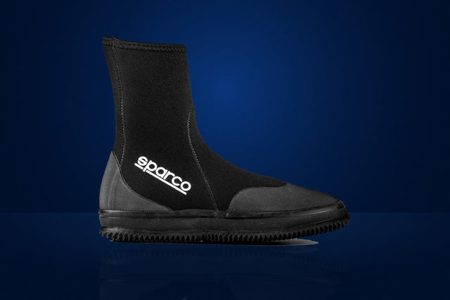Sparco Insulated Rain Karting Boots (Neoprene) – Black