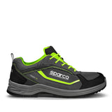 Sparco Indy-R S1P ESD Mechanic Shoes – Dark Grey / Fluo Green
