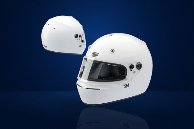 OMP Grand Prix 10 K Full-Face Karting Helmet – White