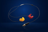 ZeroNoise Earplugs (RCA Connector, Long Ear Canal)
