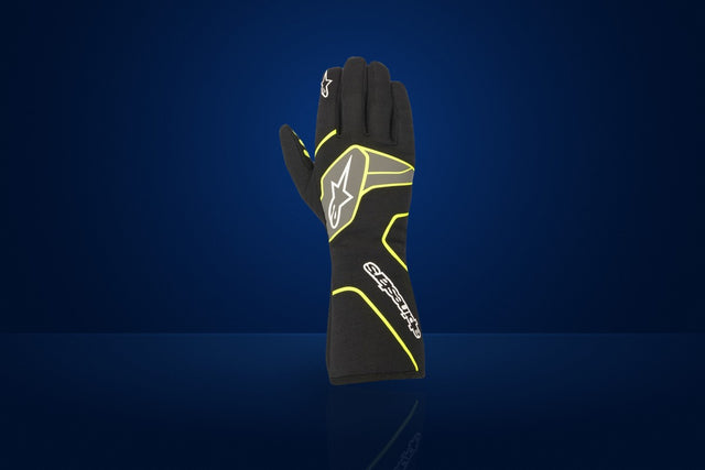 Alpinestars TECH-1 RACE v2 Racing Gloves – Black / Fluo Yellow