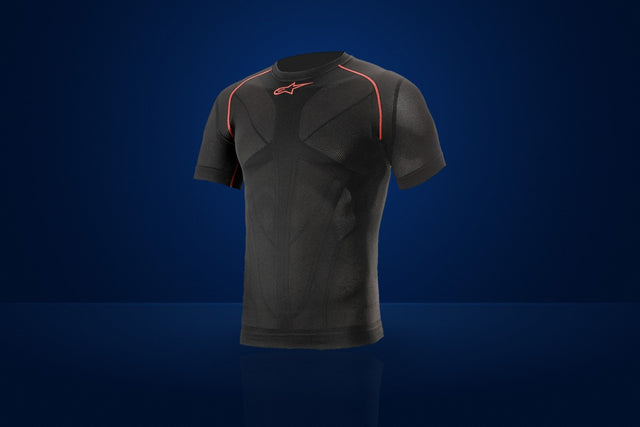 Alpinestars Ride Tech v2 Summer Karting Base Layer Top (Short Sleeve) – Black / Red