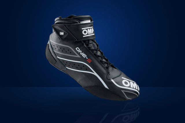 OMP One-S Racing Shoes – Black / Grey / White