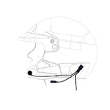 ZeroNoise Headset for Open-Face Helmets (3.5 mm Female Earplug Socket, Male Nexus 4-Pin) – Black