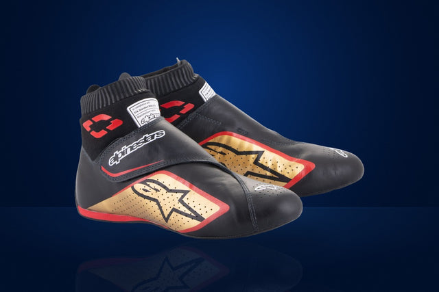 Alpinestars Supermono v2 Racing Shoes – Black / Gold / Red