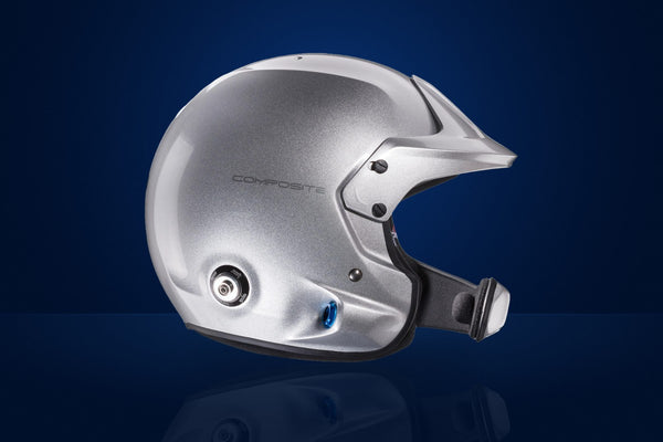 Stilo Venti WRC Composite Rally Race Helmet (WRC headset, with HANS clips) – Silver