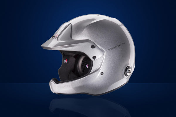 Stilo Venti WRC Composite Rally Race Helmet (WRC headset, with HANS clips) – Silver
