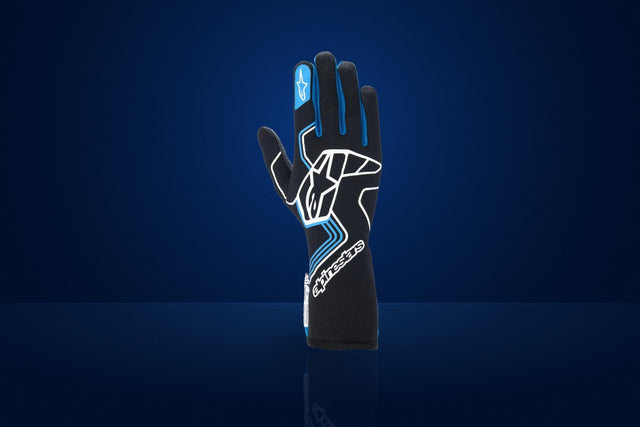 Alpinestars TECH-1 RACE v4 Racing Gloves – Black / Blue