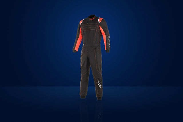 Alpinestars KMX-9 V3 S Karting Suit – Black / Fluo Red