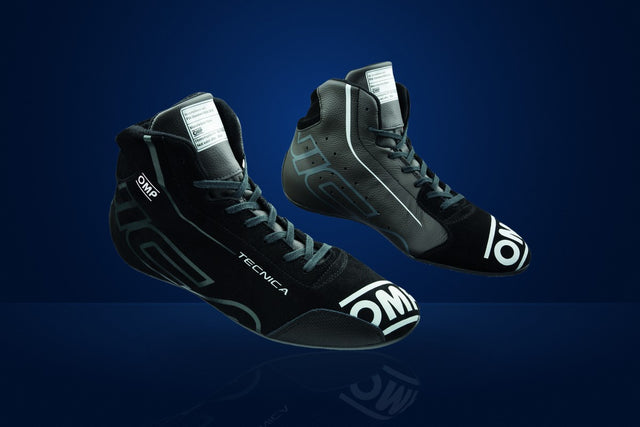 OMP Tecnica Racing Shoes – Black / Anthracite