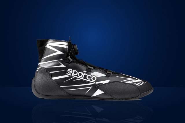 Sparco K-Rapid Rotor Karting Shoes – Black / White