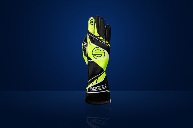 Sparco K-Arrow+ Karting Gloves – Black / Fluo Yellow
