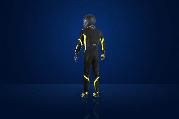 Sparco Thunder Advanced Karting Suit – Black / Fluo Yellow