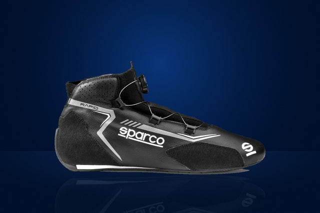Sparco Rapid Rotor Racing Shoes – Black / Grey