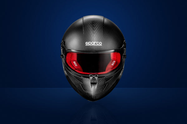 Sparco Stealth RF Carbon Race Helmet – Carbon (Red interior)