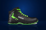 Sparco Targa-H Mechanic Shoes – Black / Fluo Green