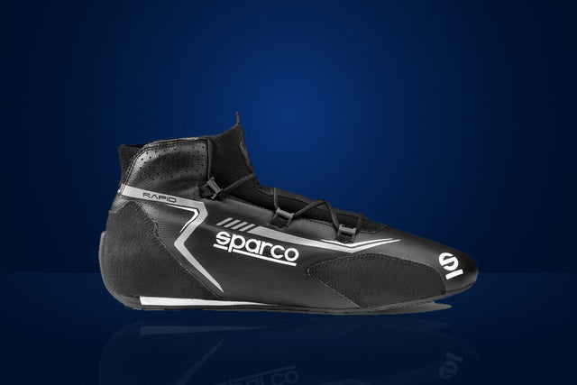 Sparco Rapid Laces Racing Shoes – Black / Grey