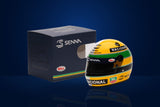 Bell Ayrton Senna 30 Years Legacy Mini Helmet – Yellow / White / Green