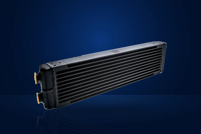 CSF Universal Dual-Pass Oil Cooler w/Direct Fitment for Porsche 911 center front oil cooler (RS Style) - M22 x 1.5 connections - 24L x 5.75H x 2.16W