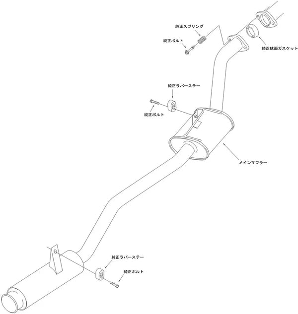 HKS Exhaust System Silent HI-Power for Suzuki Jimny (JA12W/JA22W)