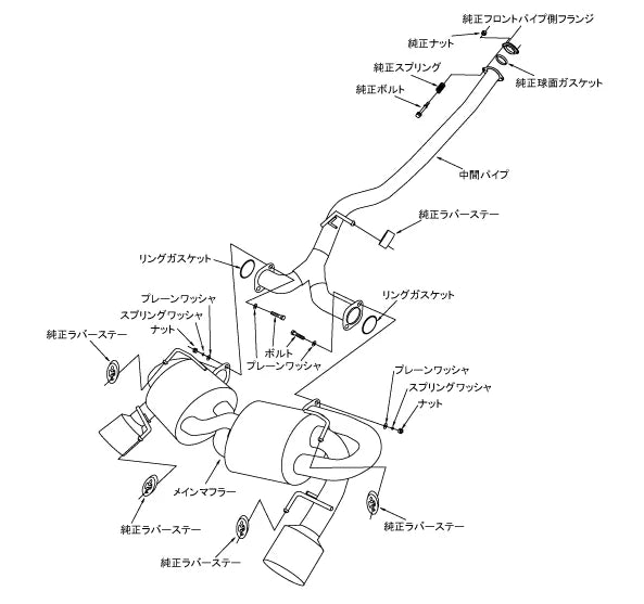 HKS Super Turbo Muffler Subaru Impreza GRB/GRF