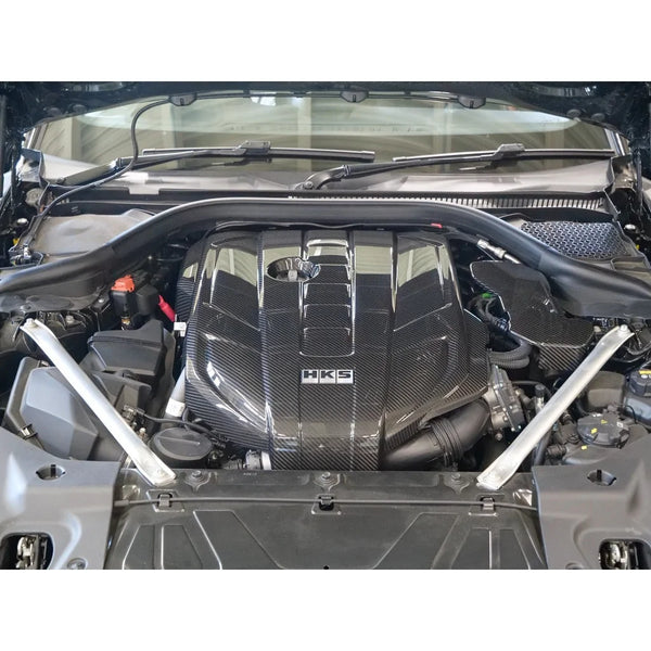 HKS Engine Cover (Carbon) for Toyota GR Supra (B58B30B Engine)