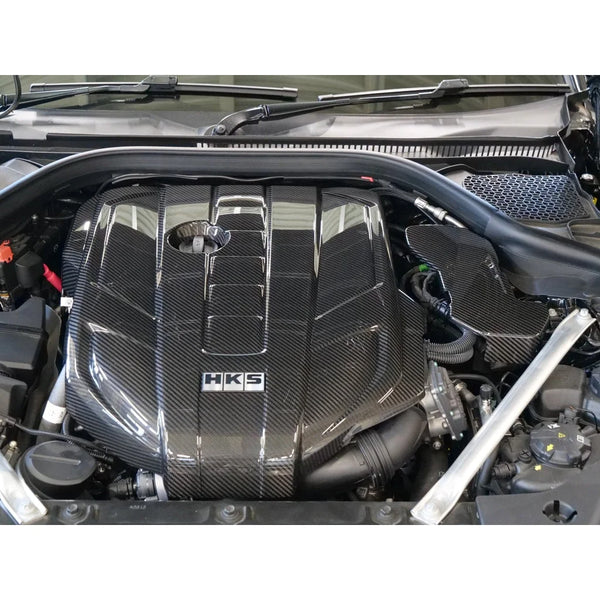 HKS Engine Cover (Carbon) for Toyota GR Supra (B58B30B Engine)