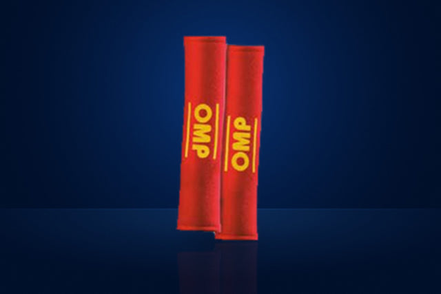 OMP Seat Belt Pads (2 in) – Red