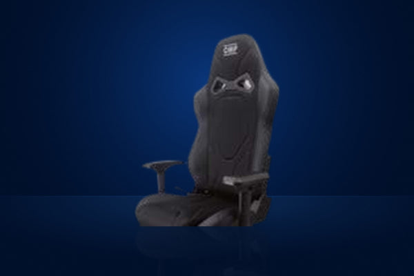 OMP GS Office Chair – Black vinyl / breathable airnet fabric