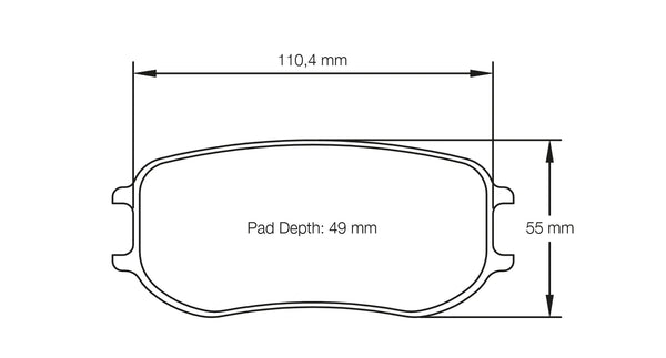 Pagid 4929 Rear Racing Brake Pads for PORSCHE 991 GT3 Cup MR / Cayman GT4 MR (PFC brakes 28/26 mm)
