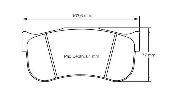 Pagid 8100 Front Racing Brake Pads for TOYOTA GR Supra GT4 / BMW M2 CS Racing / M8 GTE