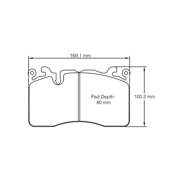 Pagid 8269 Front Racing Brake Pads for MCLAREN 600LT / 720S / 620R Ceramic Brakes