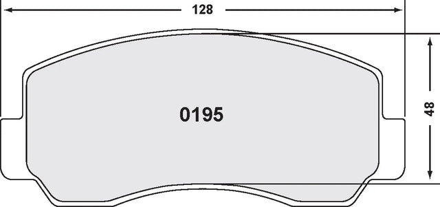PFC 0195 Front Brake Pads for MITSUBISHI L200 1979-1986 2.5D/TD