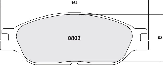 PFC 0803 Rear Brake Pads for CHEVROLET Silverado 1500 2002-2007