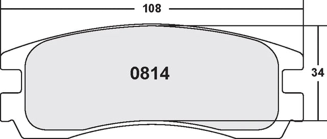 PFC 0814 Rear Brake Pads for CHEVROLET Impala 2000 - 2010
