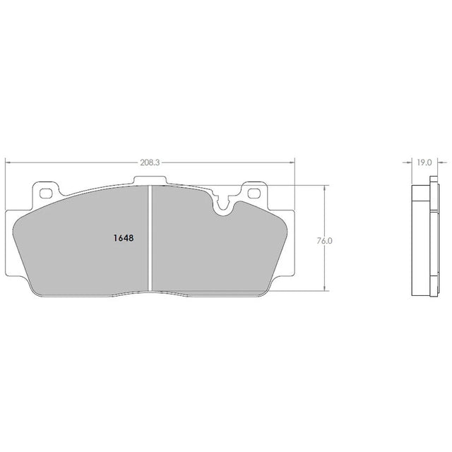 PFC 1648 Front Brake Pads for BMW M2 Competition (F87)