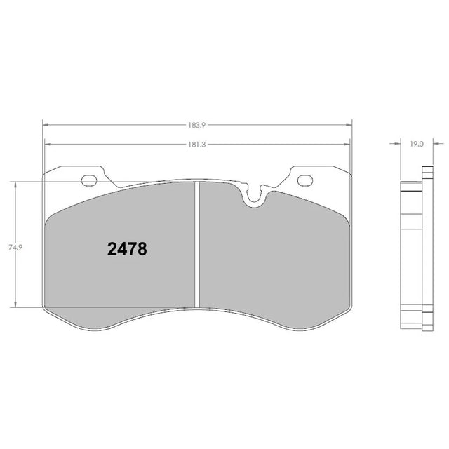 PFC 2478 Front Brake Pads for BMW M2 (G87) / M3 (G80) / M4 (G82)