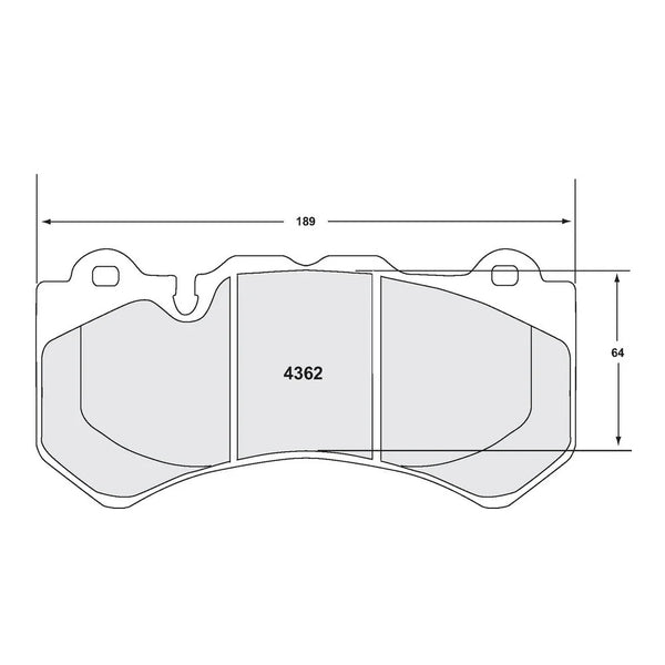 PFC 4362 Front Brake Pads for NISSAN GT-R (R35) 2009
