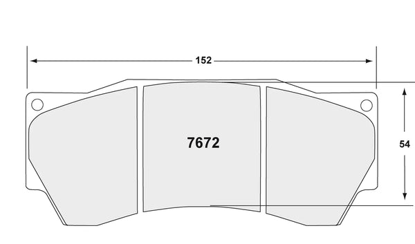PFC 7672 Brake Pads for Alcon 6-Piston Advantage