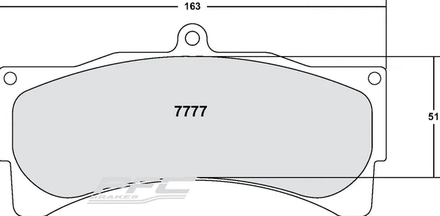 PFC 7777 Front Brake Pads for PORSCHE 996 GT3/RS / FERRARI 550