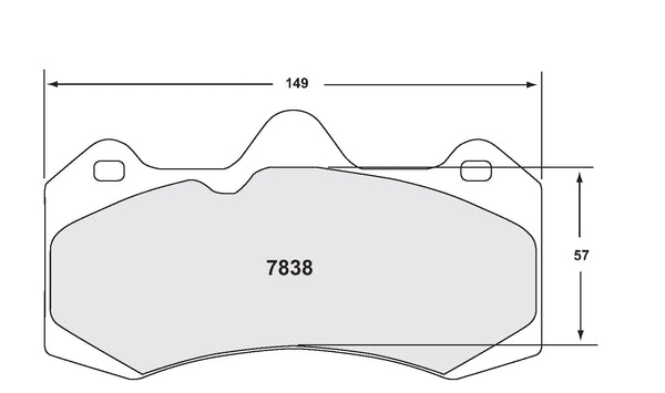 PFC 7838 Front Brake Pads for MCLAREN MP4-12C / 675LT / SEAT Leon Cup
