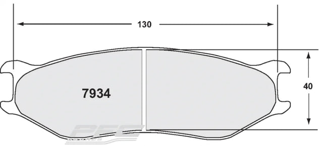 PFC 7934 Brake Pads for Caliper ZR34 / ZR41 / ZR94