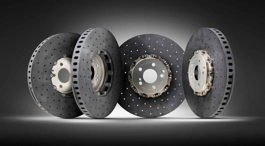 Surface Transforms Front Axle Set CCST Discs (410 x 36 mm) with Front OE Brake Hoses for Porsche 991 GT3 / GT3 RS