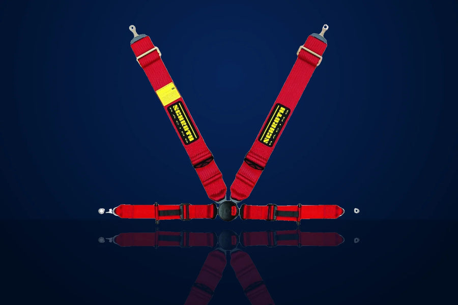 Schroth Profi 2-FE ASM 4-Point Racing Harness, Right, Red