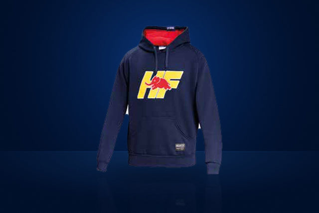 Sparco Lancia Yellow HF Hoodie – Navy / Red